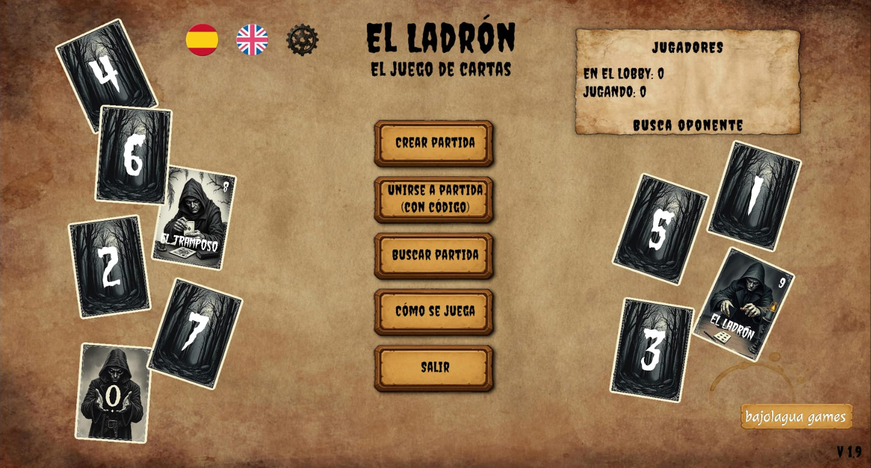 Captura 1 - Menú de juegos